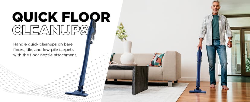 Shark CH964AMZ 2-in-1 Cordless & Handheld Vacuum Ultracyclone System, Ultra-Lightweight and Portable for Car and Home, Washable Filter, XL Dust Cup, Crevice Tool & Scrubbing Brush, Blue