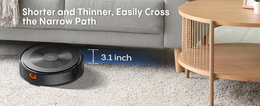 Robot Vacuum and Mop: 2-in-1 Robot Vacuum Cleaner 3000Pa Strong Suction & Tangle-Free & Alexa/APP Control & Self-Charging, Schedule Cleaning Robotic Vacuum for Pet Hair, Hard Floor, Carpet