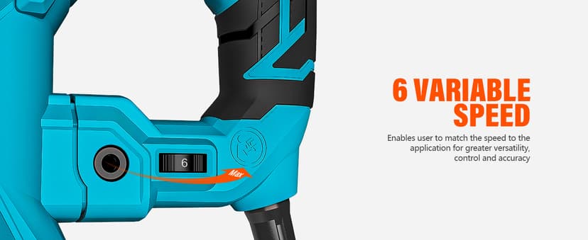 Berserker 1-1/4" SDS-Plus Rotary Hammer Drill with Vibration Control,Safety Clutch,12.5 Amp 4 Functions Corded Rotomartillo for Concrete-Including 3 Drill Bits,Flat Chisel,Point Chisel,Carrying Case