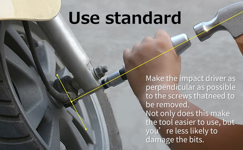 AKM 3/8" Hand Manual Reversible Impact Driver Set Extractor Impact Screwdriver S2 Steel Much More Durable Disengage Rusted Fasteners or Frozen Bolts