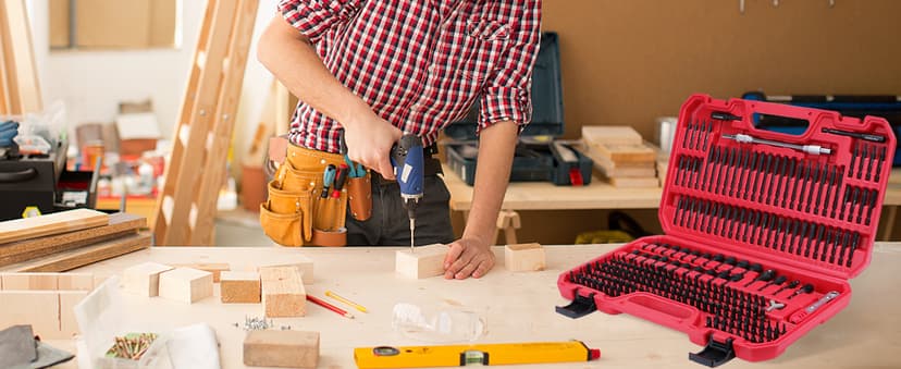 232-Piece Ultimate Screwdriver Bit Set, Cr-V Impact Driver Bit Set Includes Security Bits,Nut Driver, Ratchet Wrench and Bits Holder