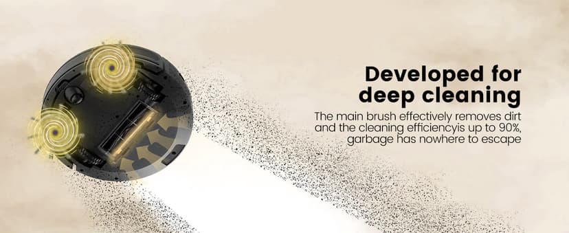 AIRROBO Robot Vacuums with 2800Pa Suction, 3-inch Slim Body, Gyroscope Navigation, Remote & App Control, 600ML Dustbin, Automatic Recharge – Ideal Robot Vacuums Cleaner for Homes