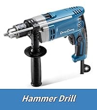 DongCheng Hammer Drill 6A,1/2 Inch Keyed Chuck, 0-3000 RPM/45000 BPM Impact Drill with 15PCS Drilling Bits for Brick Wall, Metal & Wood, DZJ05-13