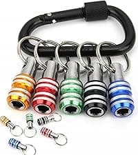 12PCS Bit Holders 1/4 Socket, Hex Shank Screwdriver Bit Holder for Impact Driver Drill Bit Keychain Extension Bar Quick Release Easy Change, Screwdriver Bit Holders for Tools & Home Improvement Gift