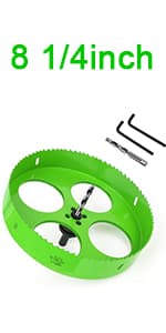 Hole Saw Set, 22PCS Hole Saw Kit with 3/4" to 5" (19mm-127mm) 13Pcs Saw Blades, Mandrels, Installation Plate, Drill Bits, Hex Key with Storage Box, Ideal for Soft Wood, Plywood, Drywall, PVC