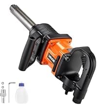 VEVOR 1/2-Inch Air Impact Wrench - High Torque 1400 ft-lbs - Lightweight 4.6 lb - Includes 11-Piece CR-V Steel Impact Socket Set & Carrying Case
