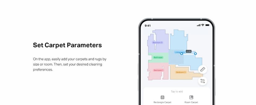 Tapo LiDAR Smart Navigation Robot Vacuum and Mop, 5300Pa Max, 97%+ Dust Pickup Rate, Customizable Cleaning, Self-Charging, Works w/Alexa & Google Home, RV30 Max