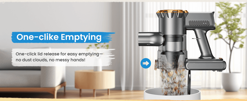 Cordless Vacuum Cleaner, 500W/45Kpa Vacuum Cleaners for Home with LED Display, 8 in 1 Lightweight Stick Vacuum with 50Min Runtime, Anti-tangle, Wall Mount Charging for HardFloor/Carpet/Pet Hair