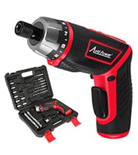 AVID POWER Electric Screwdriver Set Rechargeable 4V Cordless Screwdriver Kit with 44pcs Accessories, 5.65Nm Screw Gun, 5+1 Torque Setting, 2 Position Handle with LED Light