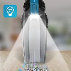 Cordless Car Vacuum Lightweight High Power Handheld Vacuum Cleaner with LED Light, Upgraded Hand Vacuum for Car Home Office and Pet Hair, BlackBlue