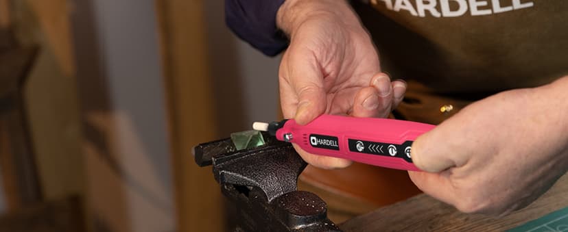 HARDELL Mini Cordless Rotary Tool, 5-Speed 3.7V Rechargeable Rotary Tool Kit with 61 Accessories, USB Charging Multi-Purpose DIY Tool for Sanding, Polishing, Drilling, Engraving, Woodworking