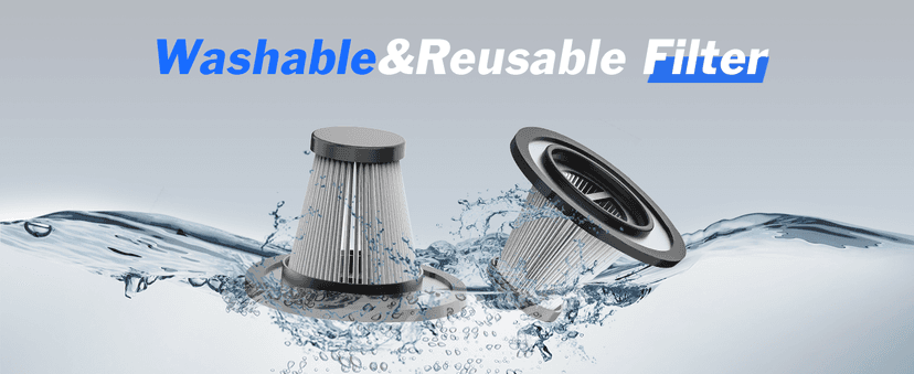 Handheld Vacuum Cordless Rechargeable, Car Vacuum Cleaner with LED, USB Charge, 1.65LBs Hand Vacuum Cordless, for Car/Home/Pet