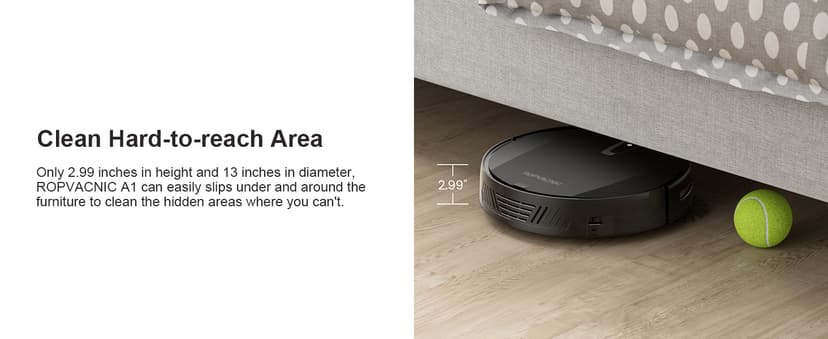 Robot Vacuum Cleaner with 3000Pa Cyclone Suction, APP/Voice/Remote Control, Automatic Self-Charging Robotic Vacuum, Scheduled Cleaning, Ideal for Pet Hair, Hard Floor, Low Carpet