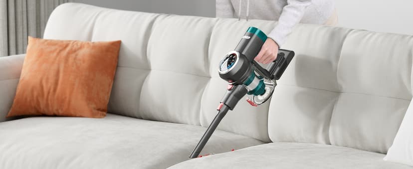 Cordless Vacuum Cleaner, 550W/45Kpa/65Mins Vacuum Cleaners for Home, Self-Standing Stick Vacuum with LED Display, Rechargeable Cordless Vacuum, Lightweight for Carpet, Pet Hair, Hardwood Floor