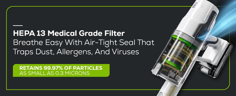 Greenworks 24V Brushless Cordless Stick Vacuum, Lightweight, Handheld, Pet, Anti-Allergen HEPA Filtration, Hard Floor, Carpet, Car, 4Ah Battery, and 30-Minute Charge Time (Green)