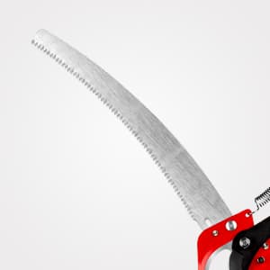 Suchtale 10ft Pole Saw, Manual Tree Pruner with Sharp Steel Blade, Trimmer with Scissors and High Strength Lightweight Handles for Pruning High Branches, Shrubs and Twigs at Forest Yard Garden Patios