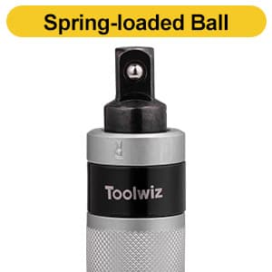 Toolwiz 1/2" Hand Impact Screwdriver Set - 14 Pcs, Reversible Manual Impact Driver with S2 Steel Screwdriver Bits for Disengage Rusted Fasteners or Frozen Bolts