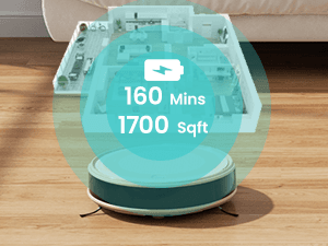 Lefant M310 Robot Vacuum Cleaner, 4500Pa Strong Suction with PreciSense Avoiding, Slim, Self-Charging, 160Mins Runtime, App/Wi-Fi/Alexa, Ideal for Pet Hair & Hard Floor Cleaning