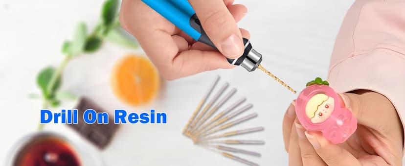 3-Speed Cordless Mini Drill Pen With 8 Small Drill Bits,Rechargeable Electric Hand Drill Pin Vise,Resin Drill Set For Jewelry Making,Resin,Plastic,Wood,Keychains DIY (BLUE)