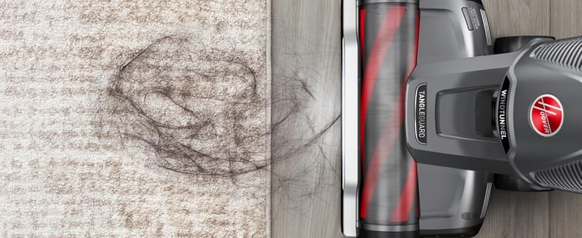 Hoover WindTunnel Tangle Guard Bagless Vacuum Cleaner, Corded Upright Vacuum, HEPA Media Filtration, Anti-Hair Wrap, Headlights, Swivel Steering, Corded Vacuum Cleaners for Home Use