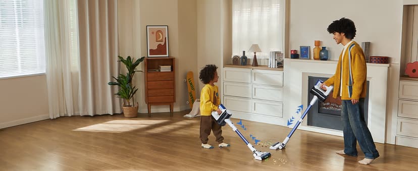 Ultenic Cordless Vacuum Cleaner, 45KPa 500W Motor Stick Vacuum Rechargable,Green Light for Dust Detection, Self Standing Design with 1L Dust Cup, Stick Vacuum for Home, Pet Hair, Hardwood Floors