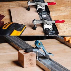 POWERTEC 24 Inch Circular Saw Guide/Straight Edge Guide for Router Tool, Jigsaw, Circular Saw and Drill Press, Saw Guide for Cutting Plywood and Routing Dado Slots for Woodworking, 1 pack (71705)