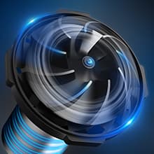 Cordless Car Vacuum Lightweight High Power Handheld Vacuum Cleaner with LED Light, Upgraded Hand Vacuum for Car Home Office and Pet Hair, BlackBlue