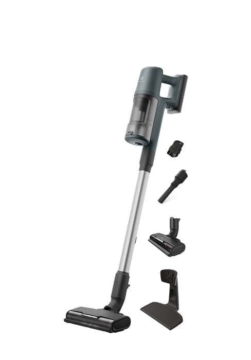 Electrolux Ultimate600 Cordless Stick Vacuum with PowerPro Bristle Nozzle and Larger Dust Bin Capacity, 50-Minute Run Time, 3 Power Modes, Denim Blue