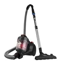 Eureka Bagless Canister Vacuum Cleaner, Lightweight Vac for Carpets and Hard Floors, Silver with Black, NEN180