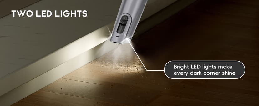 Cordless Handheld Vacuum, Lightweight Portable Hand Vacuum Cleaner with LED Light,Rechargeable Hand Held Vacuum with Charging Dock, Powerful Suction for Office, Home,Car,Silver