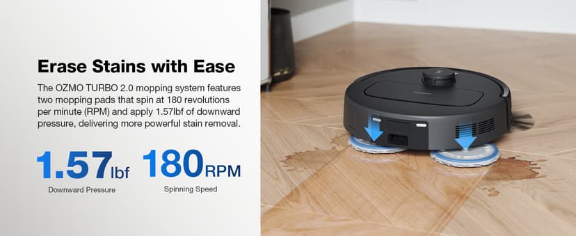 ECOVACS DEEBOT N30 Omni Robot Vacuum and Mop, 10000Pa Suction, TruEdge Adaptive Edge Mopping, ZeroTangle 2.0 Technology, Hot Air-Drying, Self-Emptying, Auto-Lift Mopping, Obstacle Avoidance