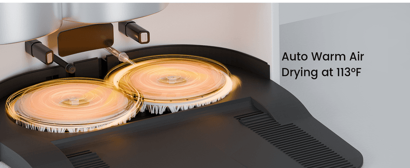 Robot Vacuum with All-in-One Station, Dual Mops with 12 mm Auto-Lift and Carpet Detection, Auto Dust Collection, 6000 Pa Suction, 180 Mins Runtime, Auto Mop Washing & Drying