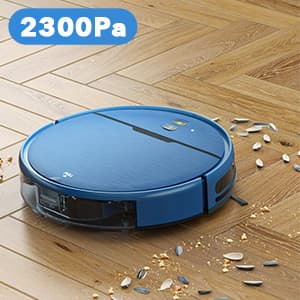 Robot Vacuum and Mop Combo, 2 in 1 Robot Vacuum Cleaner with WiFi/App, Smart Robotic Vacuums with Strong Suction, Schedule, Self-Charging, Slim, Quiet, Ideal for Hard Floor, Pet Hair, Low Pile Carpet