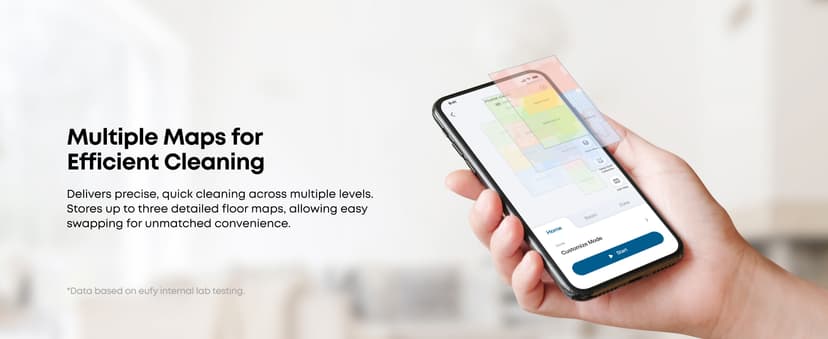 eufy Robot Vacuum C10 with Self Emptying Station, Up to 60 Days Hands Free Cleaning, Edge Expansion Brush, 4000Pa Powerful Suction, 2.85-Inch Ultra-Slim Body, Smart Mapping, Lidar Navigation
