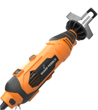 Sharp Pebble Electric Chainsaw Sharpener Kit - Comes with Chain Saw Sharpener Tool, 4 File Size Sharpening Wheel Bits, Angle Attachment, Wrench & eBook