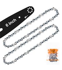 Mini Chainsaw 6 Inch Cordless, Super Handheld Chainsaw with 2x Big Batteries, Electric Mini Chain saw Battery Powered, Small Hand saws for Tree Wood - Garden Yard Time Saving Tool