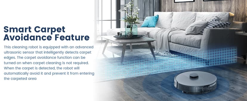 AIRROBO T25+ Robot Vacuum and Mop Combo,5500Pa Powerful Suction, Self-Emptying, 60-Day Capacity, 240 Mins, Smart APP Control, Multi-Floor Mapping,Perfect for Hard Floors, Carpets, and Pet Hair