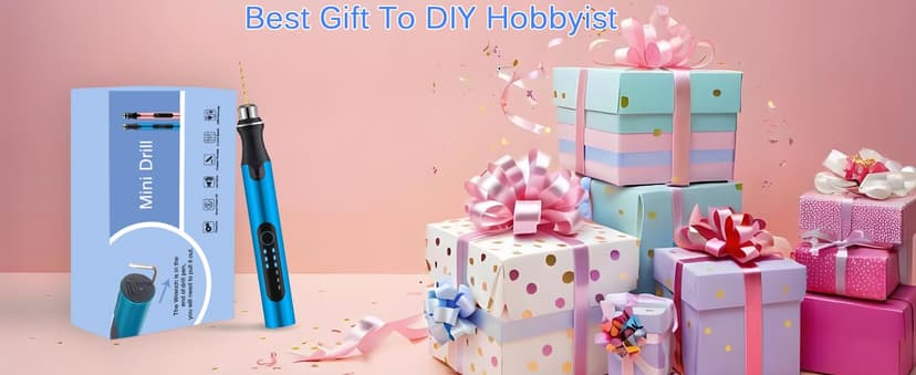 3-Speed Cordless Mini Drill Pen With 8 Small Drill Bits,Rechargeable Electric Hand Drill Pin Vise,Resin Drill Set For Jewelry Making,Resin,Plastic,Wood,Keychains DIY (BLUE)