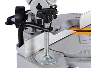 Hoteche 7-1/4-Inch Miter Saw 7.5A Compound Single Bevel Chop Saw with Laser and Blade for Wood and Metal Working