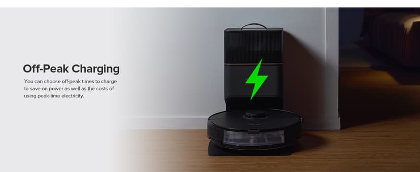 roborock S8+ Robot Vacuum, Sonic Mop with Self-Empty Dock, Stores up to 60-Days of Dust, Auto Lifting Mop, Ultrasonic Carpet Detection, 6000Pa Suction, Black