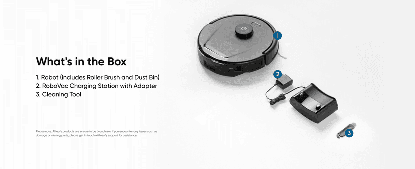 eufy L60 Robot Vacuum, Ultra Strong 5,000 Pa Suction, iPath Laser Navigation, for Deep Floor Cleaning, Ideal for Hair, Hard Floors