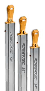 POWERTEC 24 Inch Circular Saw Guide/Straight Edge Guide for Router Tool, Jigsaw, Circular Saw and Drill Press, Saw Guide for Cutting Plywood and Routing Dado Slots for Woodworking, 1 pack (71705)