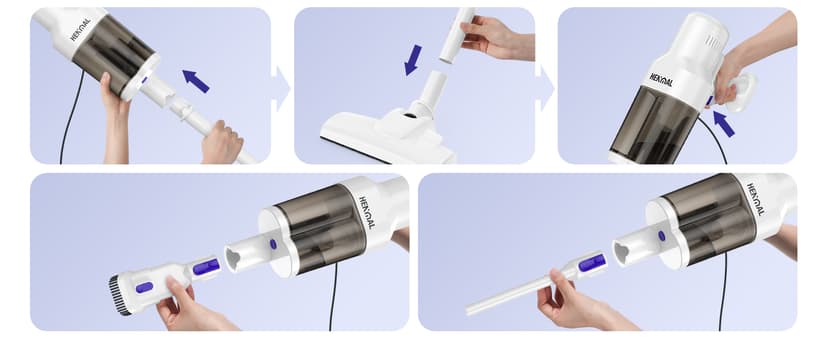 600W Corded Upright Vacuum Cleaner,22KPA Super Strong Suction,400W Motor,Lightweight Handheld Design,One-Click Easy Disassembly,Dual-Layer Cyclone Dust Cup–Ideal for Pet Hair & Hardwood Floors