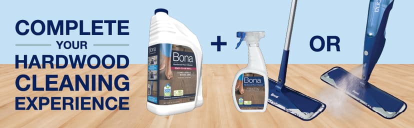 Bona Hardwood Floor Cleaner Refill - 128 fl oz - Unscented - Refill for Bona Spray Mops and Spray Bottles - Residue-Free Floor Cleaning Solution for Wood Floors