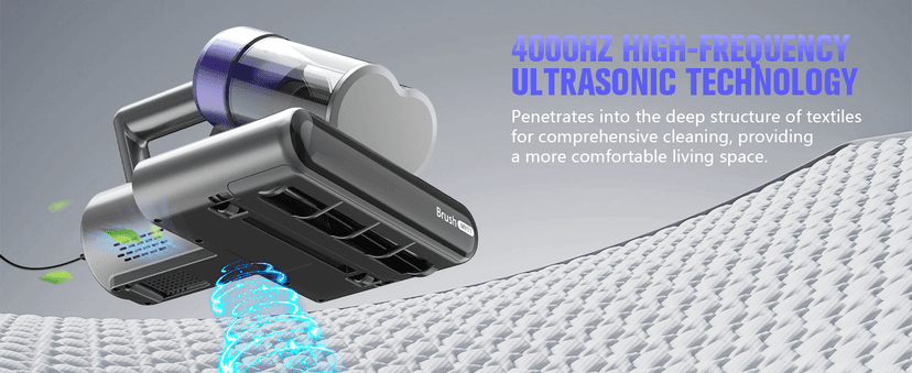 Mattress Vacuum Cleaner,Bed Vacuum Cleaner with UV-C Light,16Kpa,140°F Heat,Ultrasonic,Anion,Handheld Vacuums for Bed,Sofa,Couch,Crib(Corded, Purple)