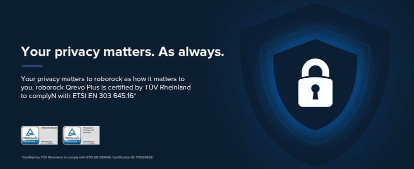 roborock Qrevo Plus Robot Vacuum and Mop with FlexiArm Design Edge Mopping, Self-Emptying, 10 mm Liftable Mops, Auto Mop Washing & Drying, Reactive Tech Obstacle Avoidance, 7,000 Pa Suction, Black