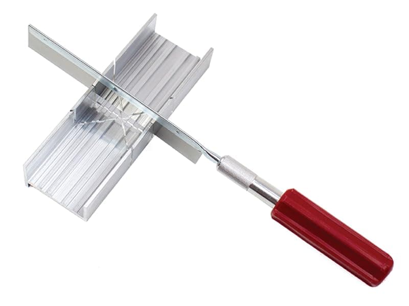 Excel Blades 6-Inch Metal Mitre Box Set – Aluminum & Steel Precision Cutting Tool with K5 Handle & Razor Pull Saw for Wood, Plastic & Soft Metals – 45° & 90° Cutting Angles, Made in USA