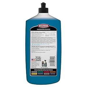 Weiman Hardwood Cleaner for Finished Hardwood Floors, Engineered Floors, Laminate - Streak-Free Results, EPA Safer Choice Certified, 32 oz