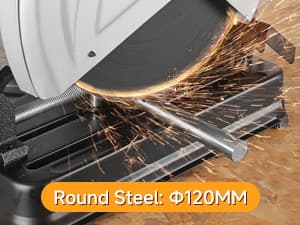 Hoteche 14-Inch Metal Cutting Chop Saw 2600W Heavy-Duty Electric Cut Off Machine with Saw Blade