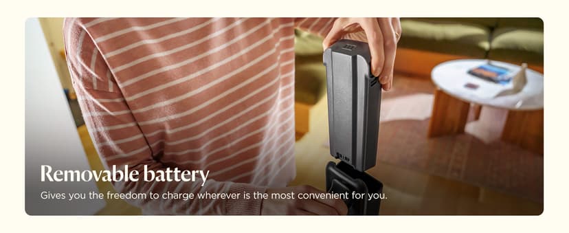 Bissell PowerClean FurGuard 280W Self-Standing Cordless Vacuum w/Self-Cleaning Brush Roll, Strong Suction, Removeable Battery, Wall Mount, Upholstery Tool & Bright Headlights